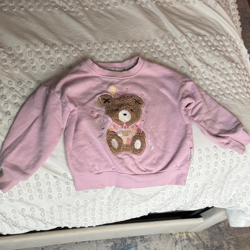 Huxbaby Pink Bear Sweatshirt